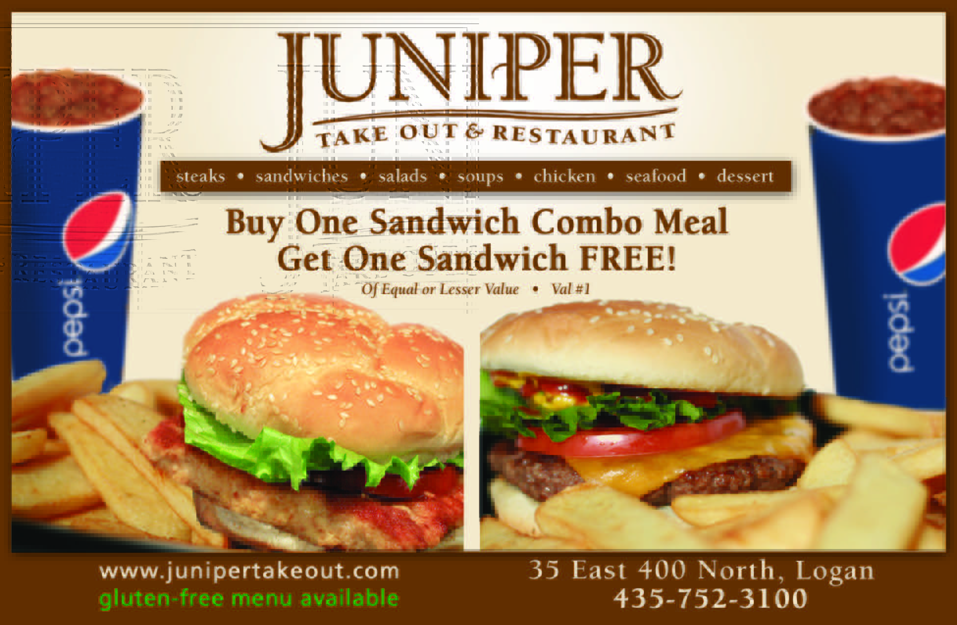 Juniper Take Out - Cache Valley Savings Guide