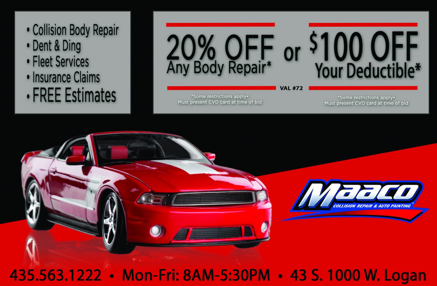 Maaco Collision Repair & Paint Cache Valley Savings Guide