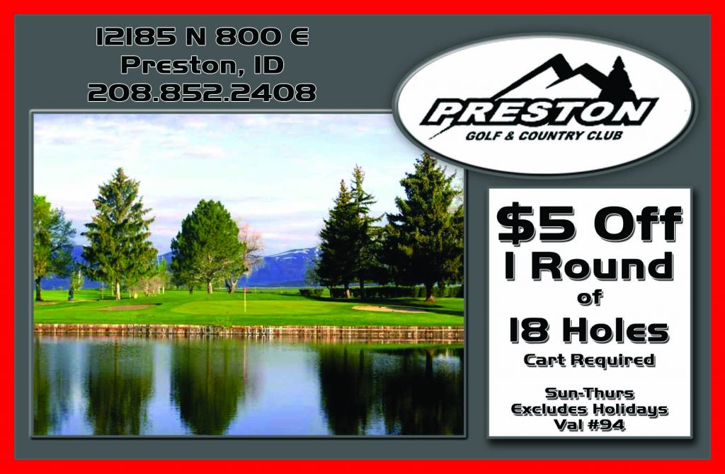 Preston Golf & Country Club Cache Valley Savings Guide