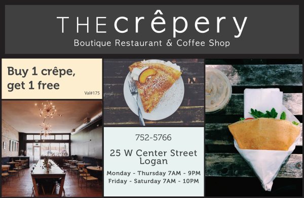 The Crepery Restaurant and Coffee Shop - Cache Valley Savings Guide