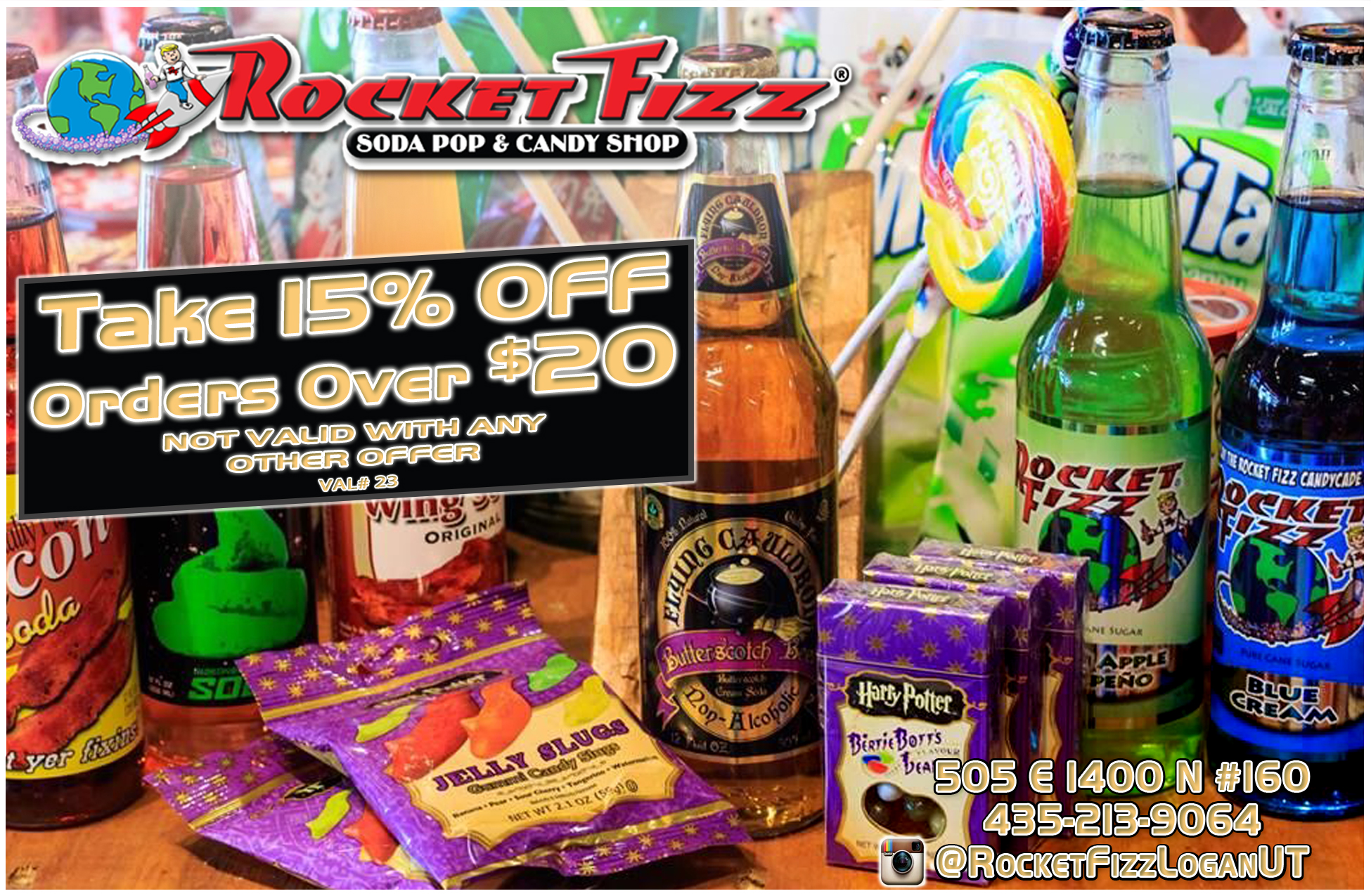 Rocket Fizz Cans Shop North Logan Utah Cache Valley Savings Guide